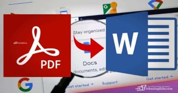 Cara mengubah PDF ke Word