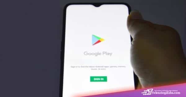 Cara login Google Play store